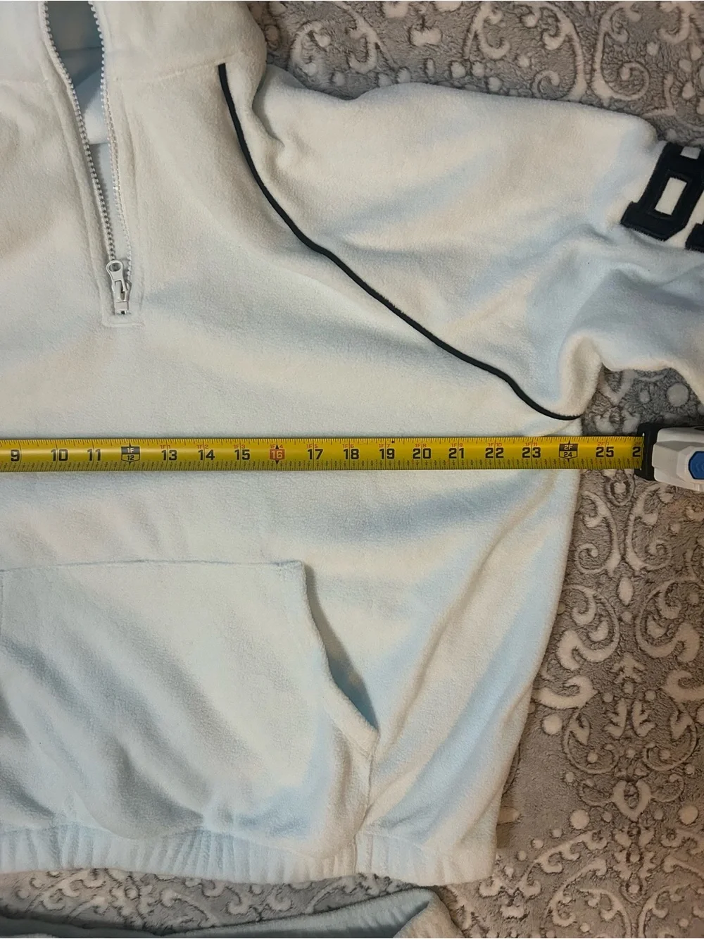 Pale Blue/White Brooklyn' Fleece Sweatshirt and Sweatpant Set